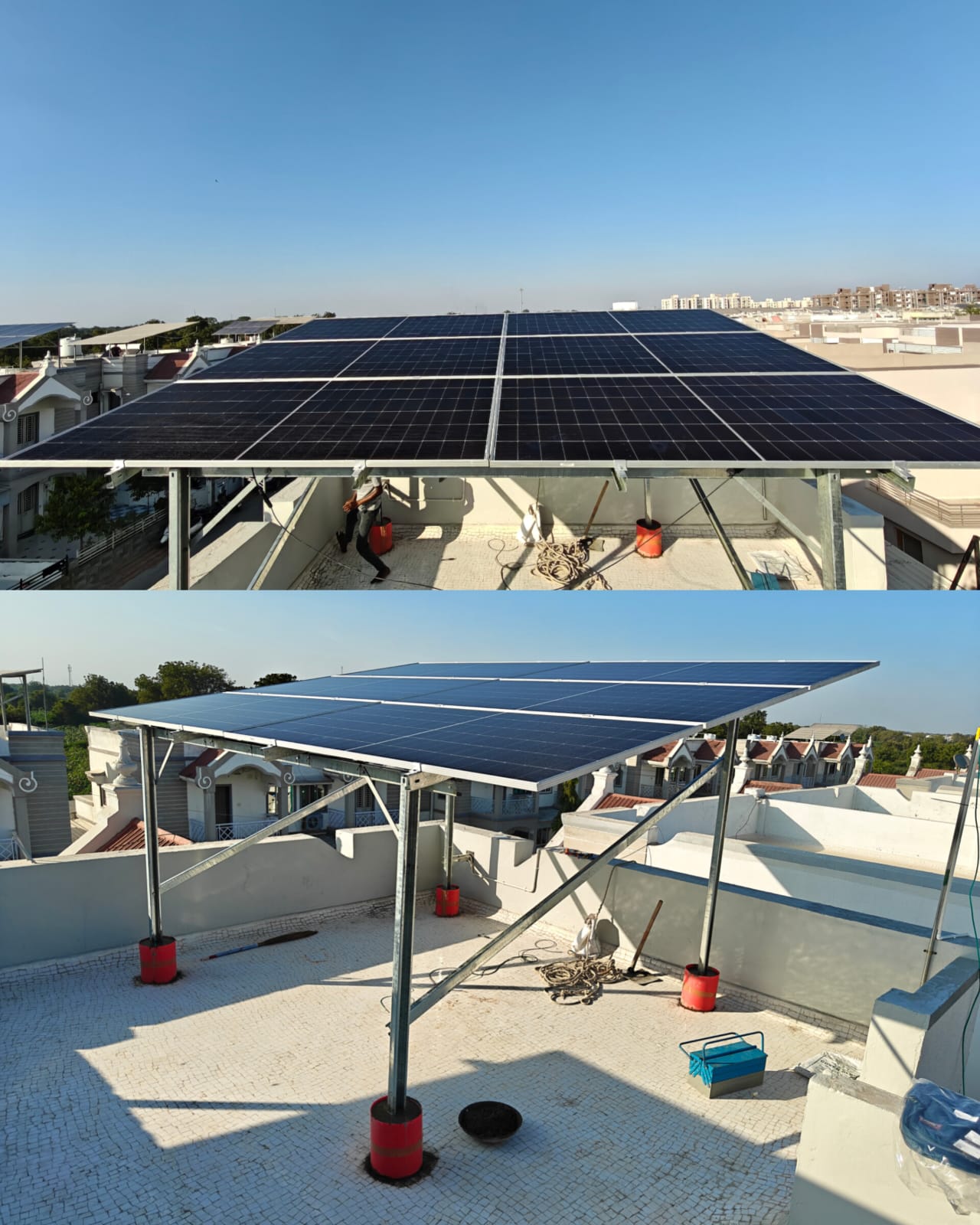 3.72kW Adani 620W TopCorn Panels Kadi